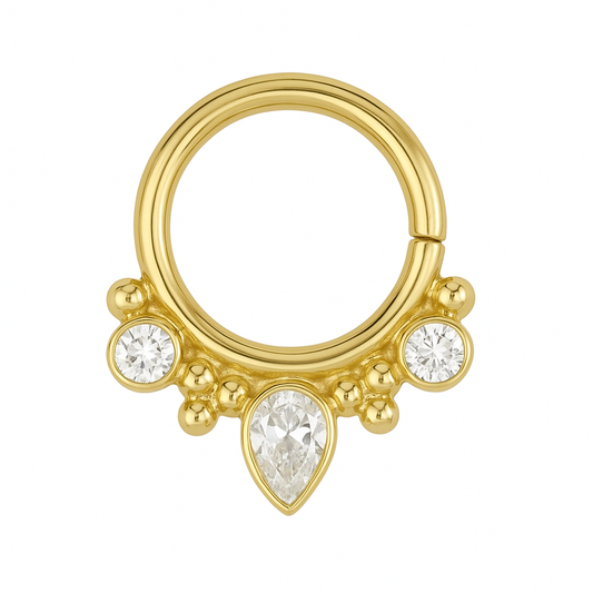 Eden Pear Ring- Cubic Zirconia