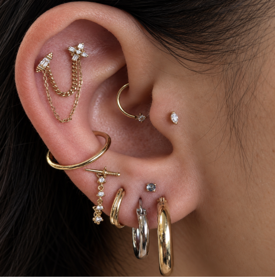 16g Gold Seam Ring