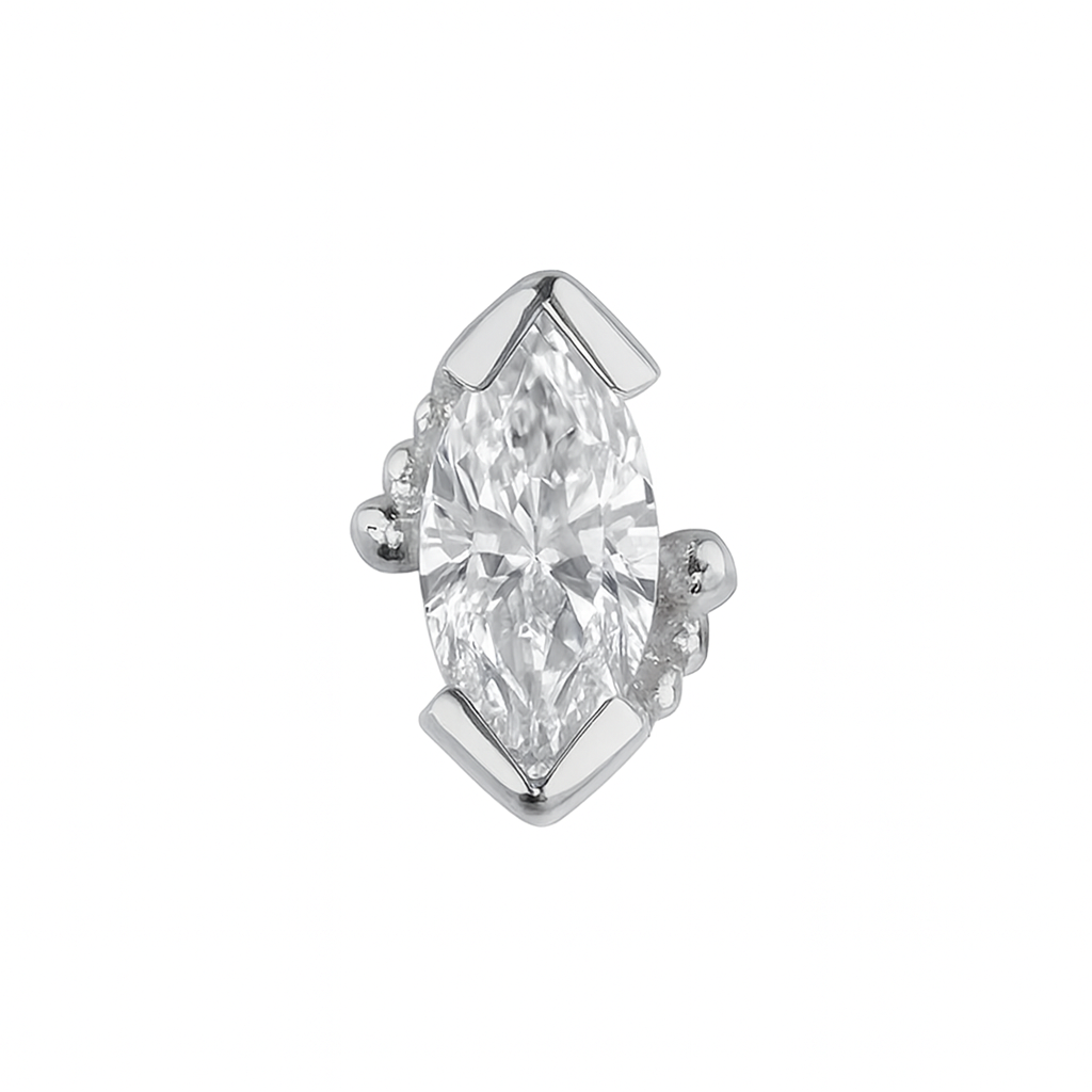 Beaded Marquise - Cubic Zirconia