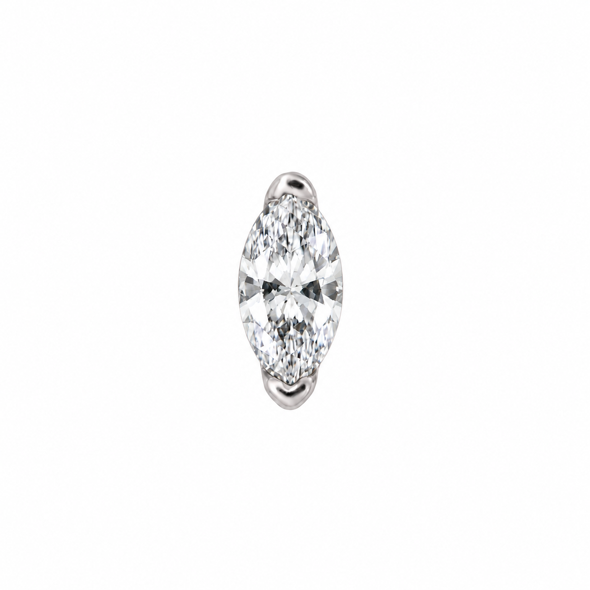 Marquise V Prong - Genuine Diamond
