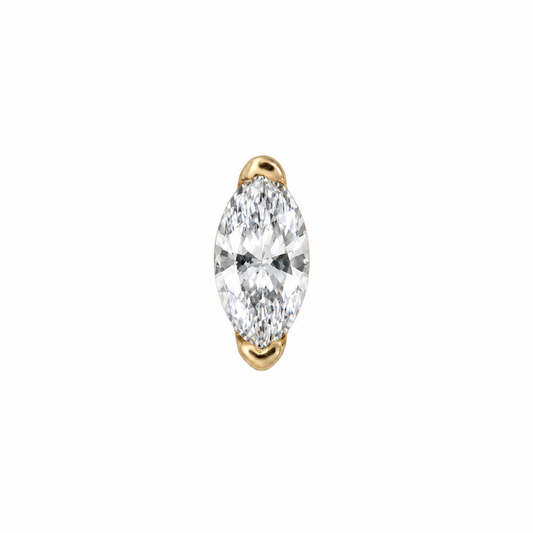 Marquise V Prong - Genuine Diamond