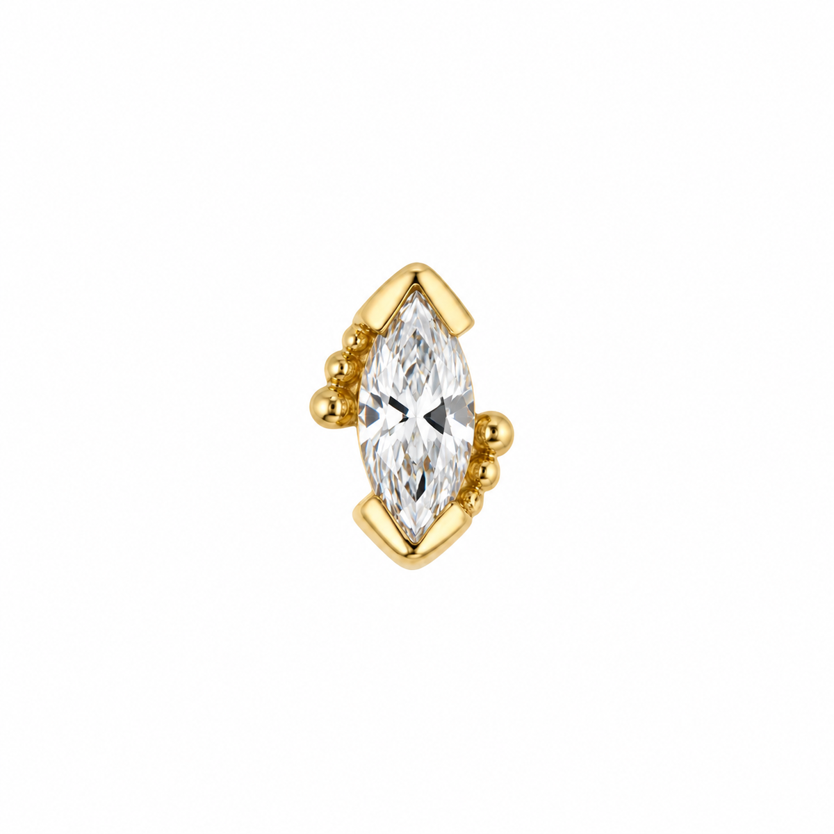 Beaded Marquise - Cubic Zirconia