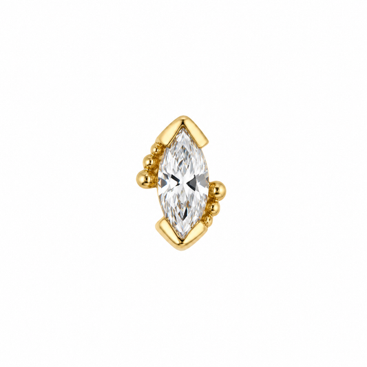 Beaded Marquise - Cubic Zirconia