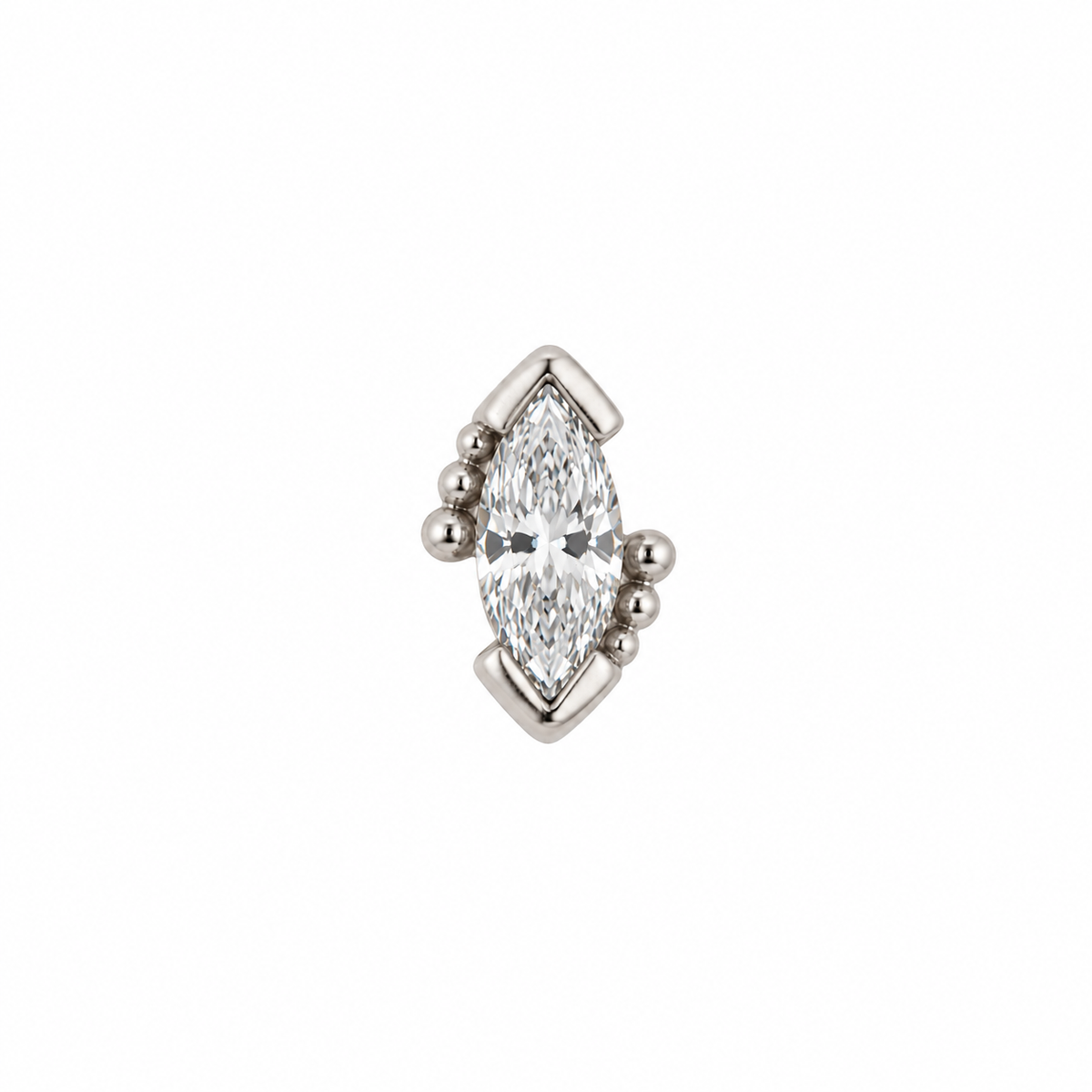 Beaded Marquise - Cubic Zirconia