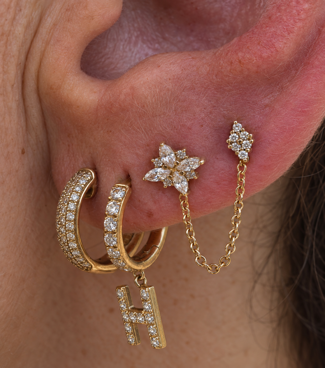 Mini Pleades - Cubic Zirconia
